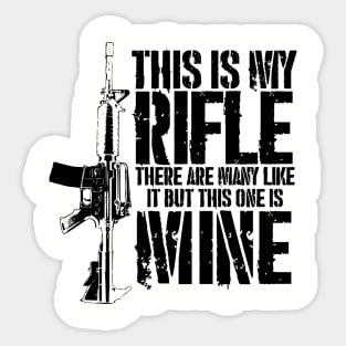 THIS IS MY AR15 - Dark text version Sticker